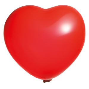 Unprinted giants heart shape 300 cm Ø 110 cm / 40 inch