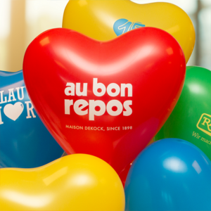 Heartshape balloons in Qualityprint