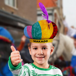 Pietenmuts met natuurveer