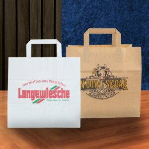 Snacktaschen gefalteter Griff